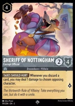 Sheriff of Nottingham - Corrupt Official