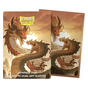 60 Small Dragon Shield Sleeves - Matte Dual Wood Snake 2025