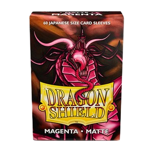 60 Small Dragon Shield Sleeves - Matte Magenta