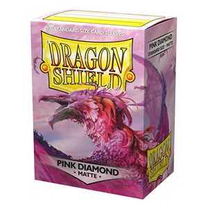 100 Dragon Shield Sleeves - Matte Pink Diamond